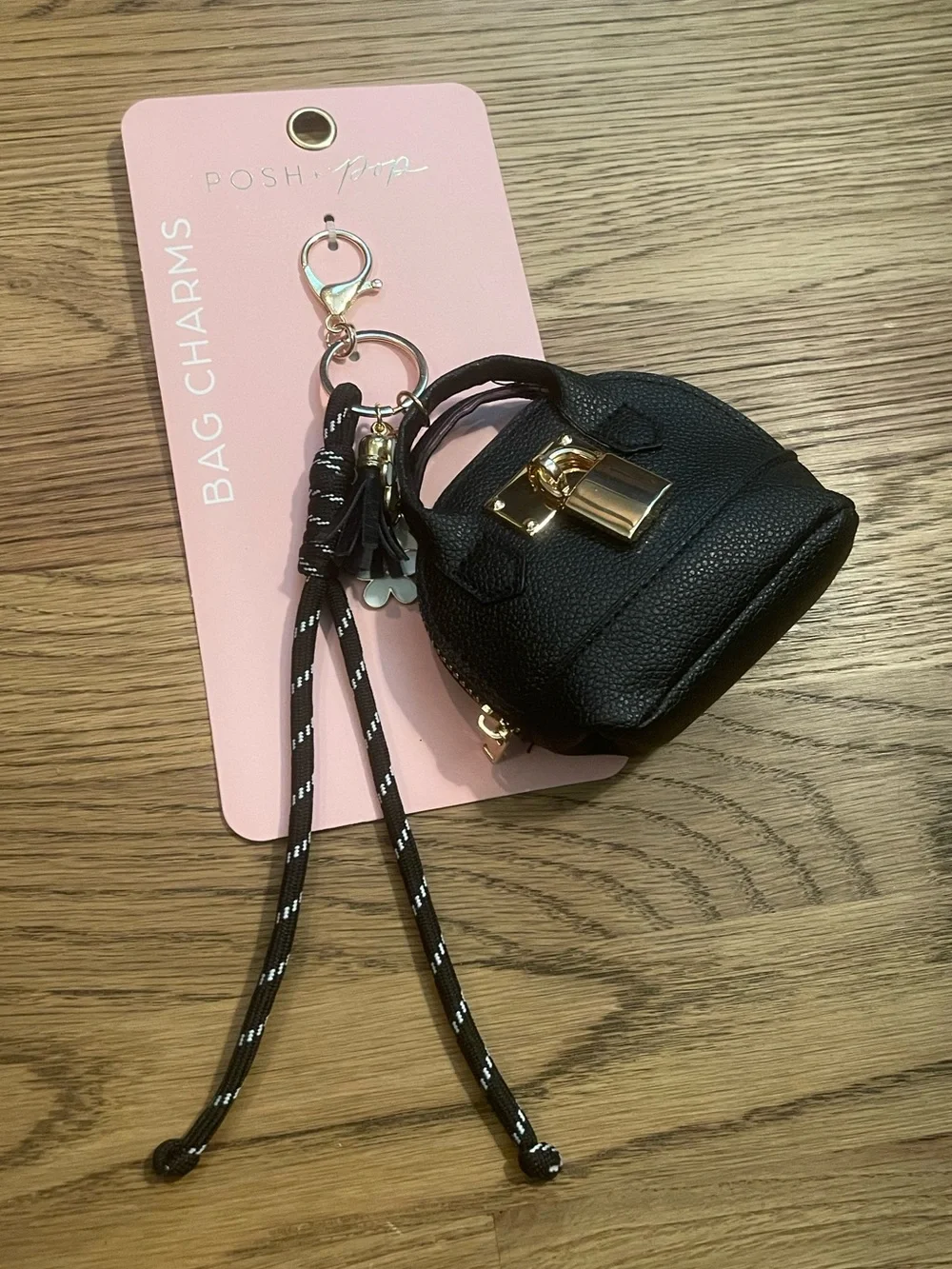 Posh + Pop - Black Mini Purse Bag Charm